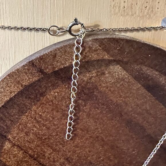 Native American Triangular Turquoise Pendant Necklace in Sterling Silver, Gift- - Picture 5 of 9